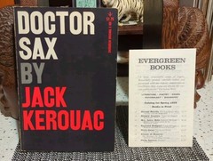 Jack Kerouac Doctor Sax 1st Printing PB w/Evergreen Books Spring 1959 Catalog