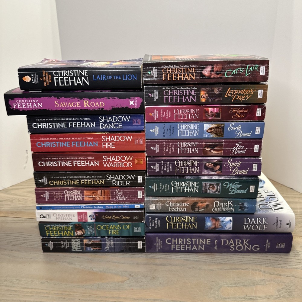 Mixed Lot 21 Christine Feehan Books Novels Carpathian Drake Sea Haven Shadow Rid