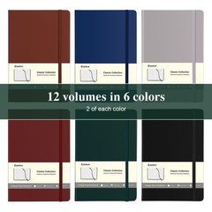 12 Pack Lined Journal Notebooks for & Men, 240 Pages, Medium 5.5″ x 8.3″, Har…