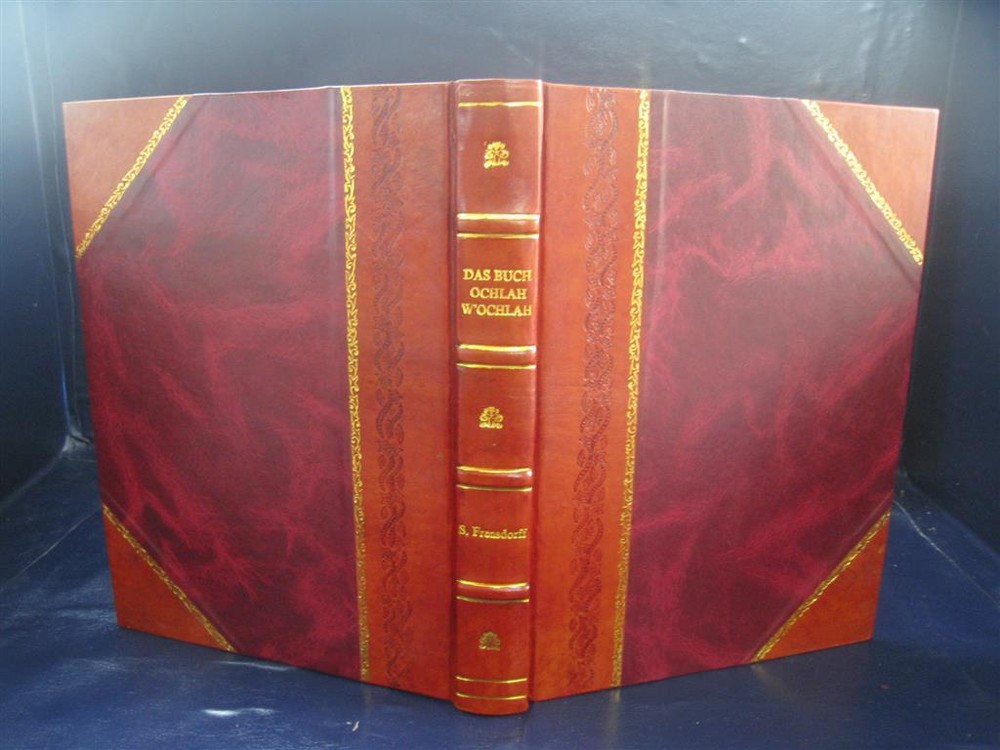 Das Buch Ochlah W’Ochlah, Massora 1864 By S. Frensdorff [Leather Bound]