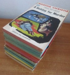 AGATHA CHRISTIE 10 VINTAGE MYSTERY PB BOOKS: HOLIDAY MURDER, REGATTA, DOUBLE SIN