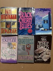 Lot of 10 random murder mystery novel paperback books, various authors B33