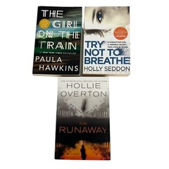 Lot/3 Fiction Thrillers/Suspense Paula Hawkins/Holly Seddon/Hollie Overton