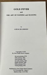 Gold Fever Art Of Panning and Sluicing Lois de Lorenzo PB 1993 Finding Gold-1D