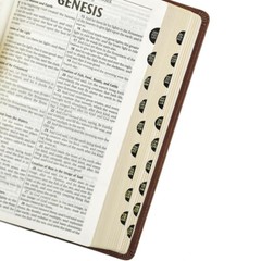 The Holy Bible Kings James Version Bible Thumb Indexed Red Letter / Brown