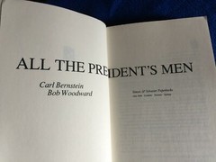 All the President’s Men by CARL BERNSTEIN and BOB WOODWARD, very good condition