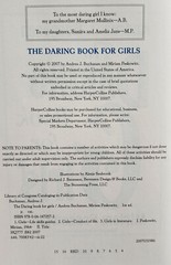 The Daring Book For Girls 2007 Hardcover 1st Edition 280 Pages Andrea J Buchanan