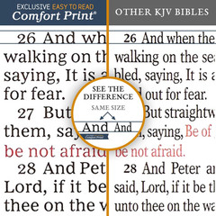 KJV Holy Bible: Gift and Award, Black Leather-Look, Red Letter, Comfort Print: K