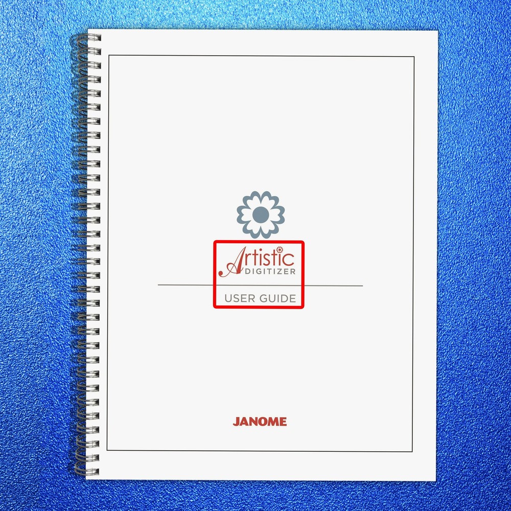 JANOME Artistic Digitizer 2.0 User Guide MANUAL (2025) EXTRA-DUTY BINDING, COVER