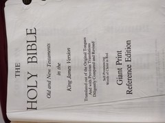Giant Print KJV Bible Reference Ed Leather 1976 King James Thomas Nelson & COVER