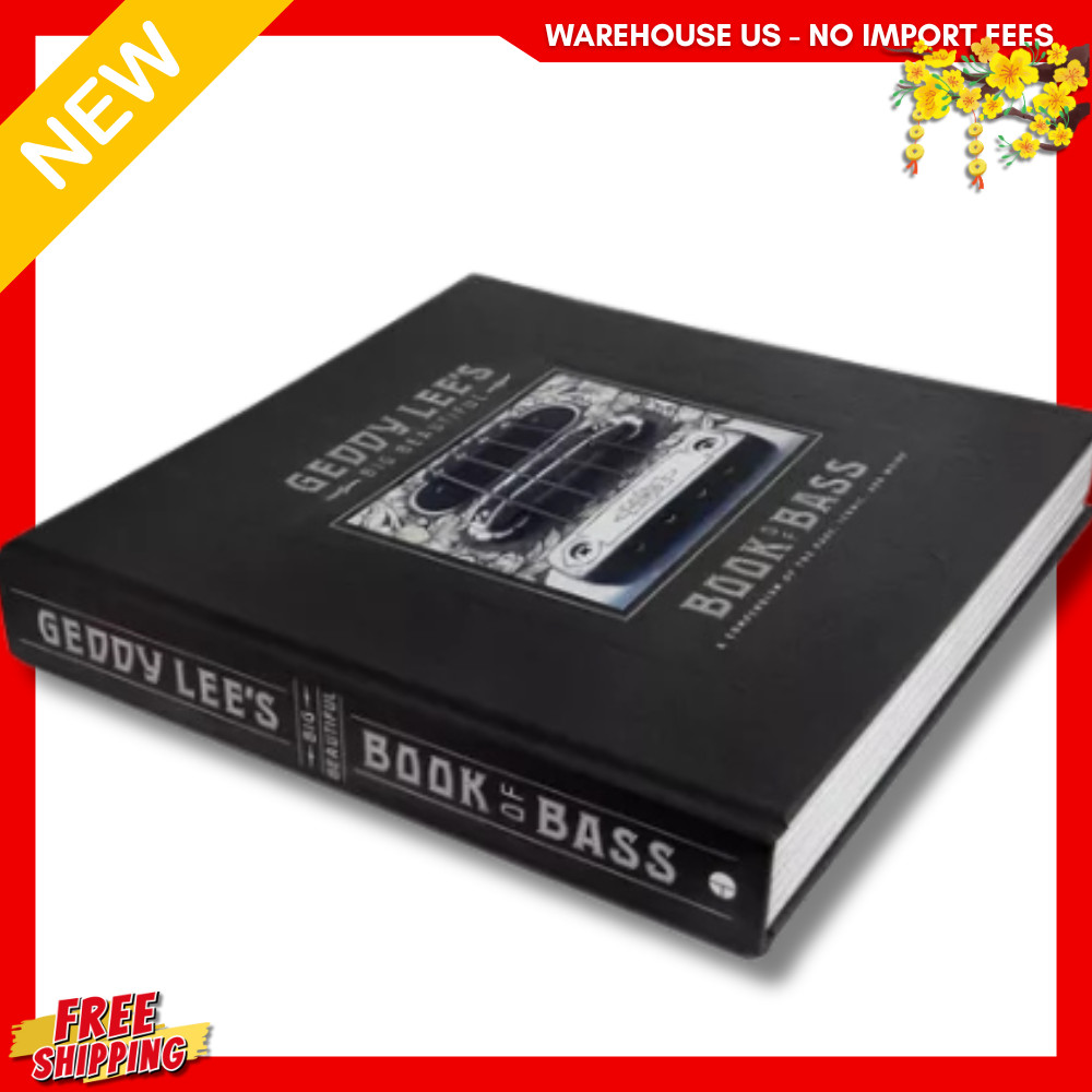 NEW Geddy Lee’s Big Beautiful Book of Bass Hardcover, 9780062747839, FREESHIP