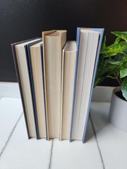 Brown Staging Books: Earthy Decor Objects, Real Hardbacks- Set of 5
