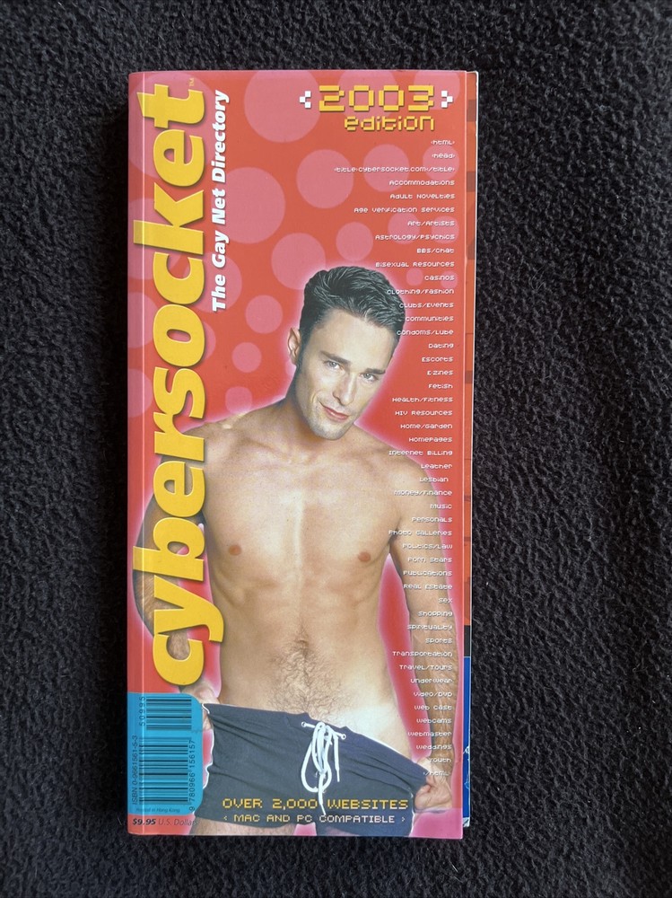 Cybersocket The Gay Net Directory 2003 Edition Softcover Book 228 Pages USED VTG