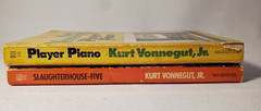 Kurt Vonnegut Slaughterhouse Five 1971 & Player Piano 1974 First Dell Paperbacks