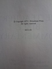 The Teacher’s Bible Commentary – Paschall & Hobbs – 1972 HC/DJ. 824 Pages. ❤