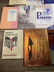 Huge Christian Book Lot of 25 Max Lucado Billy Graham Prayer Devotional Bible
