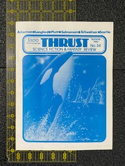 FANZINE Thrust SCIENCE FICTION FANTASY Review #34 Summer 1989 Platt illustrated
