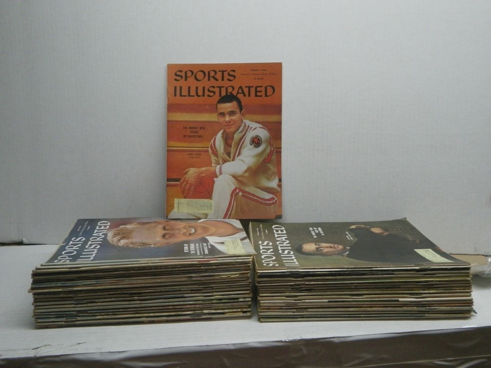 Lot of 43 Sports Illustrated Magazines from 1960