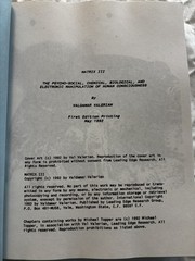 Matrix III The Psycho-Social Manipulation of Human Consciousness 1st Edition