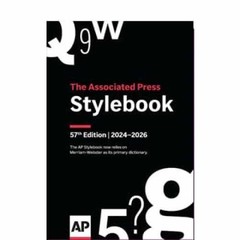 Associated Press /AP Stylebook 57th Edition Spiral-bound Brand New Free Shipping