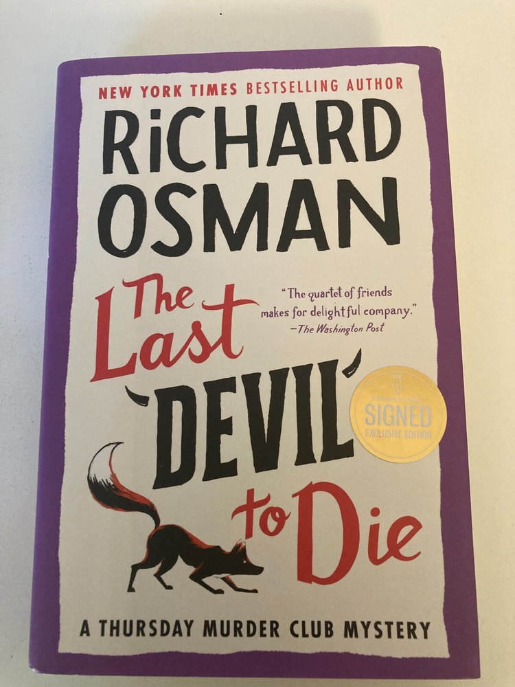 The Last Devil to Die by Richard Osman (2023, HC) SIGNED 1st Printing Like New