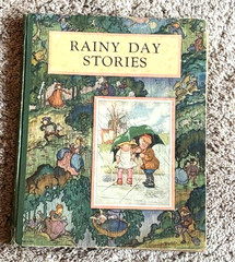 Antique Children’s Illustrated Book Rainy Day Stories Mcloughlin Brothers 1800’s