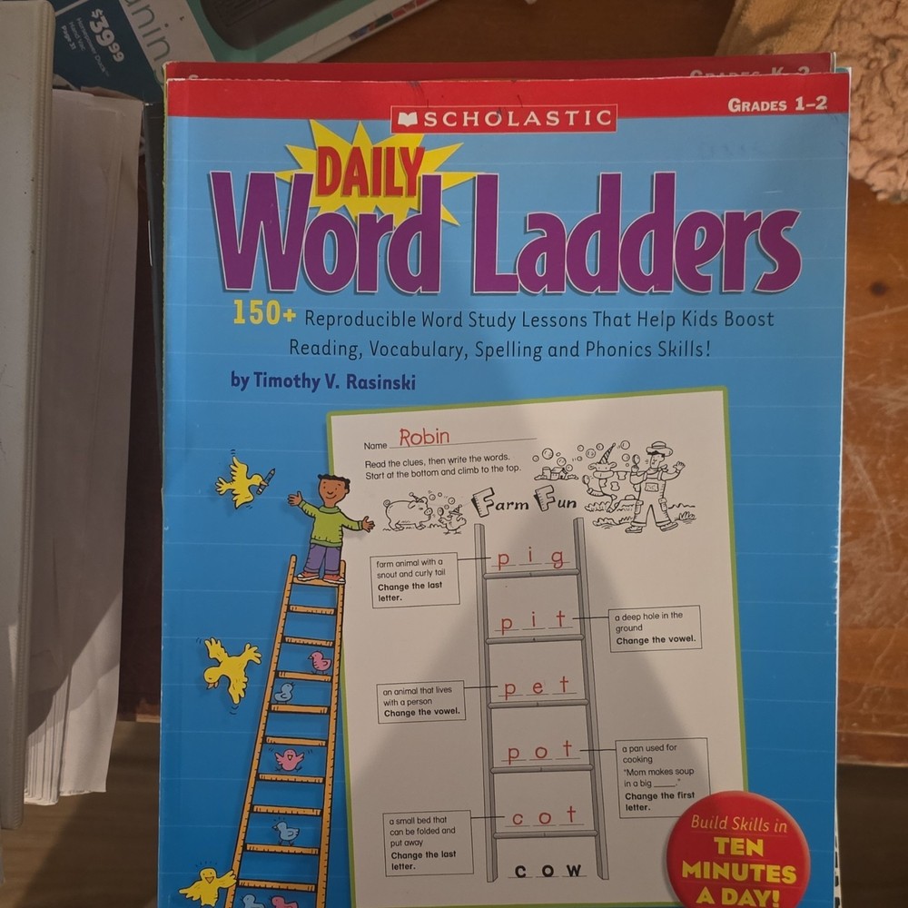 Scholastic Daily Word Ladders by Timothy V. Rasinski Language Arts Paperback