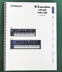 Roland VR-09 VR-730 Owner’s Instruction Manual: 32 Pages & Protective Covers!