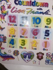 Countdown With Lisa Frank~Picture Book~Number Countdown~2022
