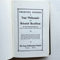 Fourteen Lessons in Yoga Philosophy by Yogi Ramacharaka (Hardcover) 1931