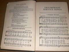 Triumphant Service Songs 1934 Song Book Hymnal Hardcover 291 Pages