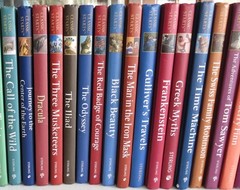 LOT OF 38 DIFFERENT CLASSIC STARTS HARDCOVER BOOKS CHILDREN NOVELS HOME SCHOOL