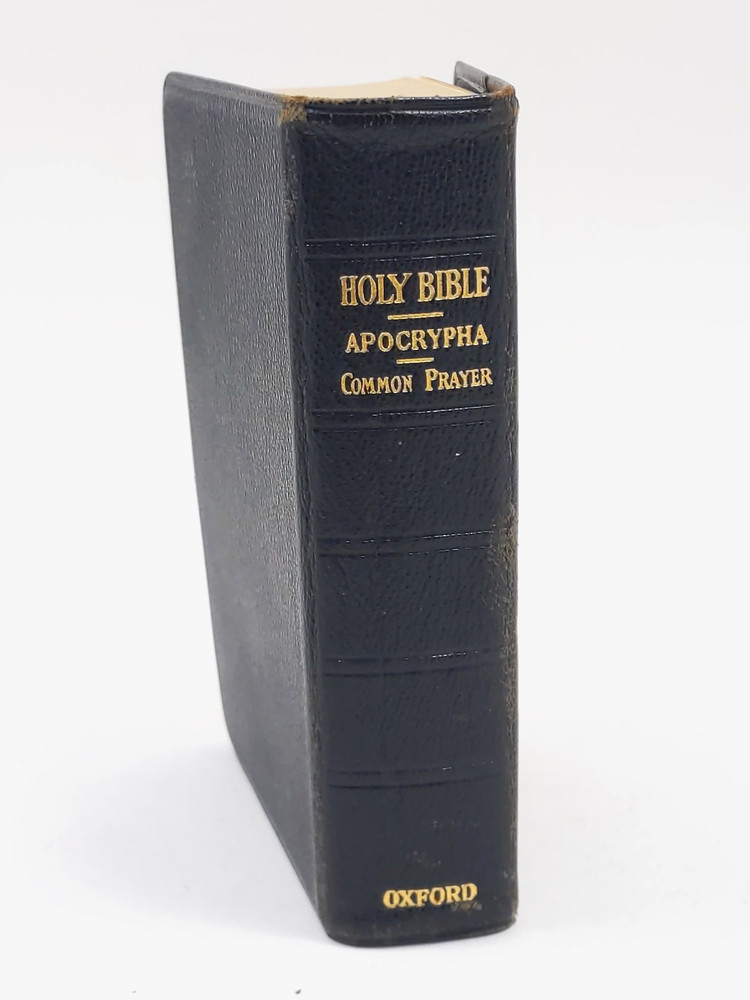 Holy Bible Apocrypha Common Prayer 1944 Oxford Morocco Leather (No Ribbons)