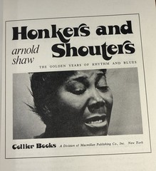 Honkers and Shouters Arnold Shaw Second Printing 1979 Collier TPB Rhythm & Blues