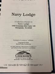 Navy Lodge Cookbook 2004 Military Community Recipes Morris Press Spiral Book