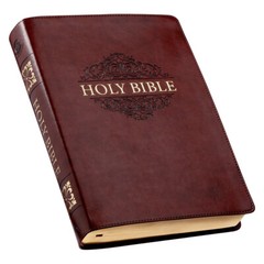 KJV Super Giant Print Bible-Brown Faux Leather Indexed BRAND NEW in Shrink Wrap!