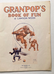 c1940s Lawson Wood Granpops Book of Fun Anthropomorphic Monkey Chimp Ape Animal