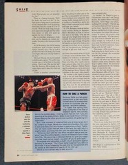 1987 Sport Magazine Lawrence TAYLOR Nebraska CORNHUSKERS Mike TYSON No Label