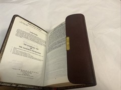 NASB Red Letter S490FBG Pocket Edition 1977 Snap Cover Bonded Leather Red Letter