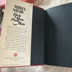 RICH MAN, POOR MAN A NOVEL 1970 IRWIN SHAW HC W/ DJ 3th Pt DELACORTE PRESS Bx1