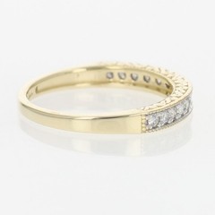 .17ctw Diamond Pavé Milgrain Scroll Wedding Band Ring 14k Yellow Gold Size 5