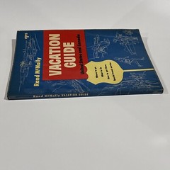 VTG 1955 RAND McNALLY VACATION GUIDE United States and Canada – Paperback
