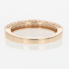 .19ctw Diamond Pavé Milgrain Scroll Wedding Band Ring 14k Rose Gold Size 5