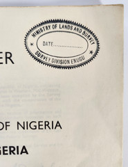 Gazetteer Vol II Nigeria Lagos 1965 Fold Out Map Federal Survey Book 176 Pages