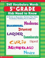 240 Vocabulary Words 5th Grade – Paperback, by Beech Linda Ward – Very Good o