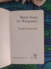 Battle Notes for Wargamers Donald F. Featherstone hardback dustjacket