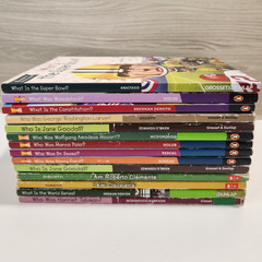 Who Was?/Who Is?/What Is? Paperback 14 Book Lot Illustrated Grosset & Dunlap