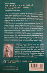Written on the Hills : The Making of the Akron Landscape by Frances McGovern…