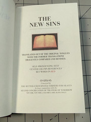 The New Sins Los Nuevos Pecados David Byrne Hardcover VG!
