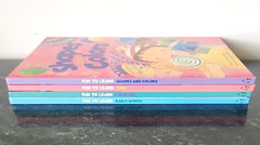 Lot of 4 Fun to Learn Hardcover Picture Books Shapes Color Counting Time Words